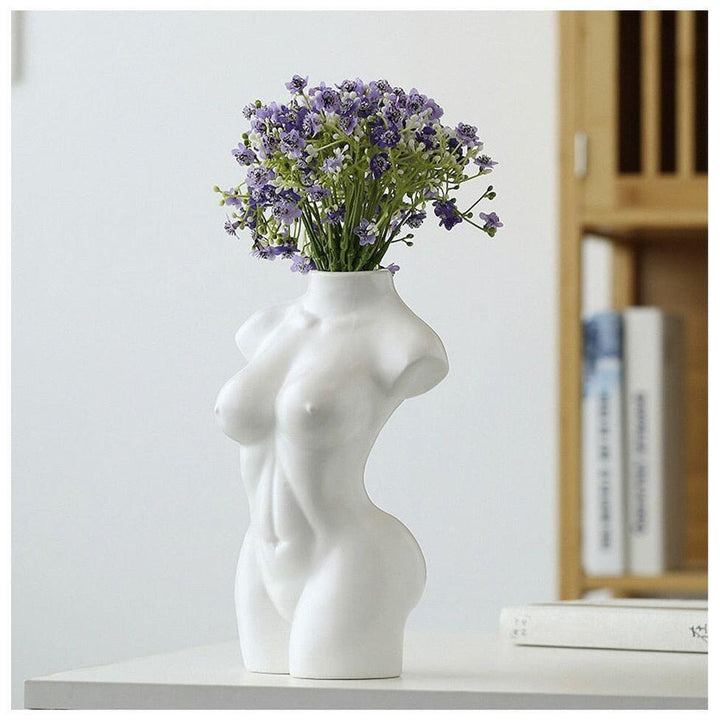 Vase Fleurs Artificielles Moderne | Yacht - Designix Vase Blanc