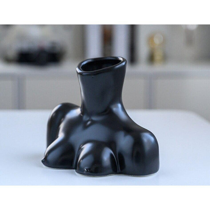 Vase Moderne Fleurs Artificielles | Sol - Designix Vase Blanc | Petit Buste