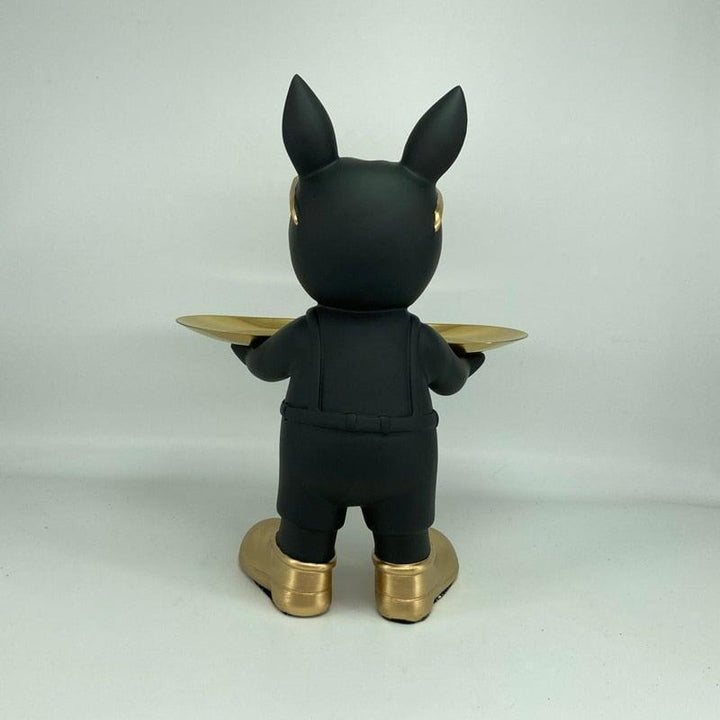 Vide Poche Bouledogue Majordome | Rufus - Designix Vide poche Noir