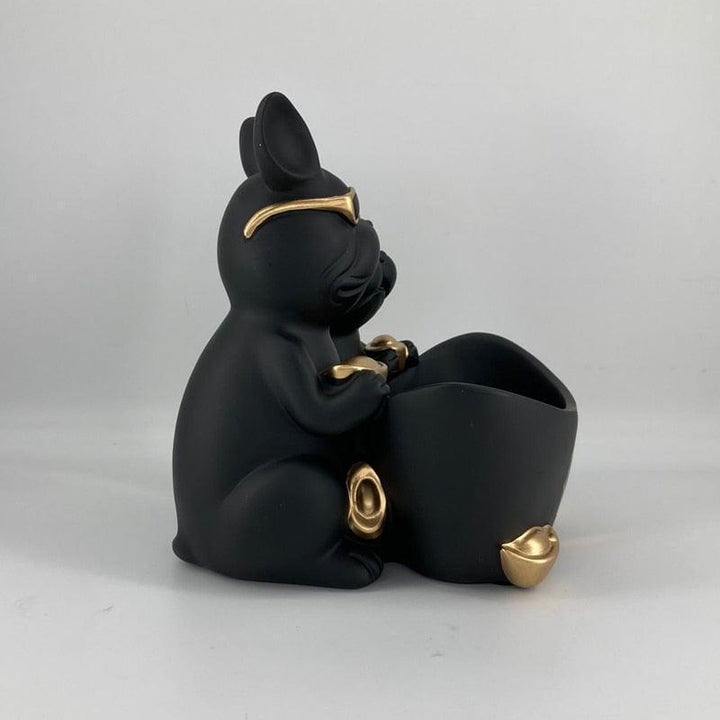 Vide Poche Design Bouledogue | Butch - Designix Vide poche Noir
