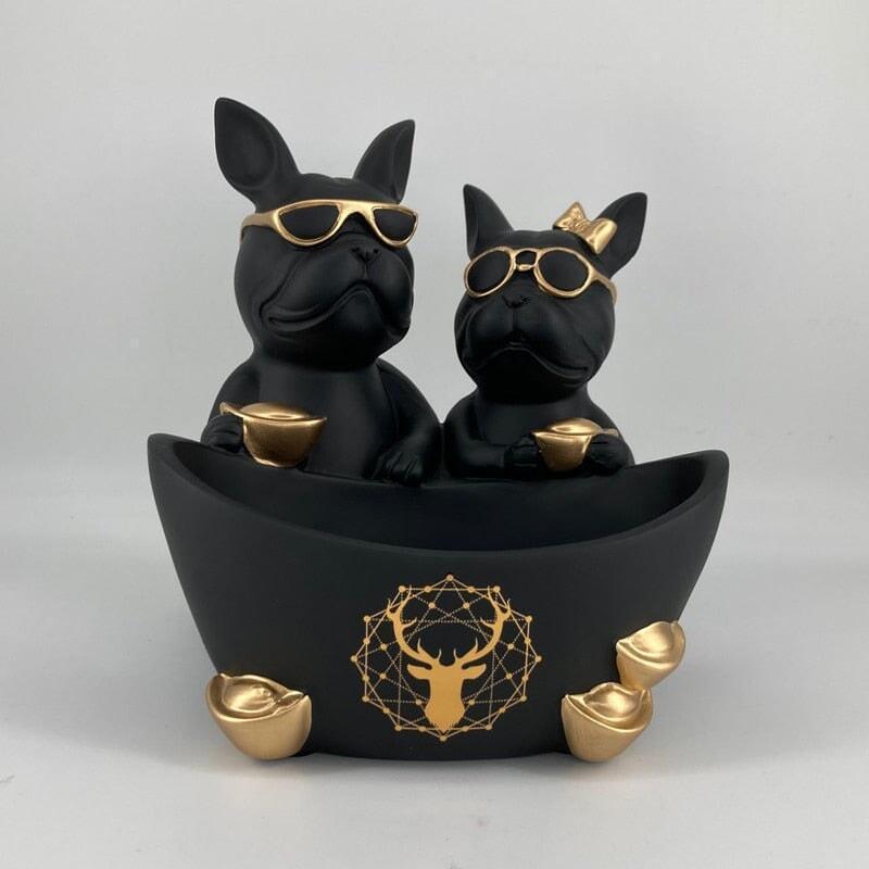Vide Poche Design Bouledogue | Butch - Designix Vide poche Noir