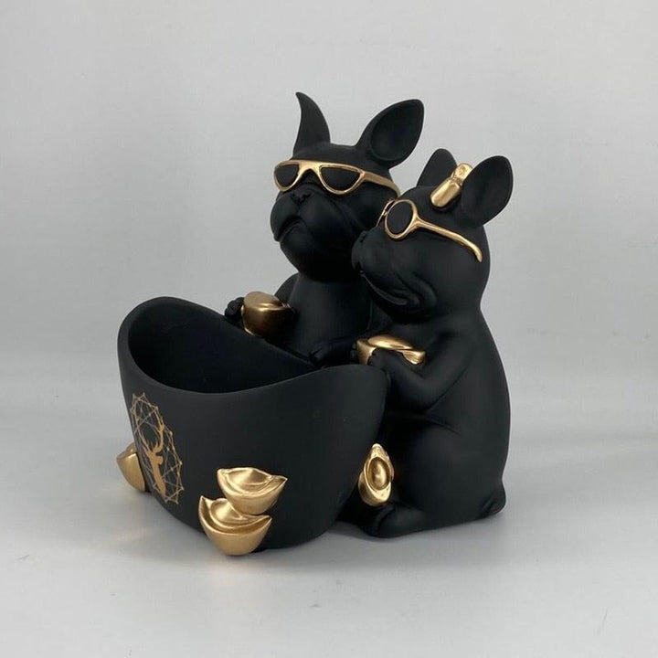 Vide Poche Design Bouledogue | Butch - Designix Vide poche Noir
