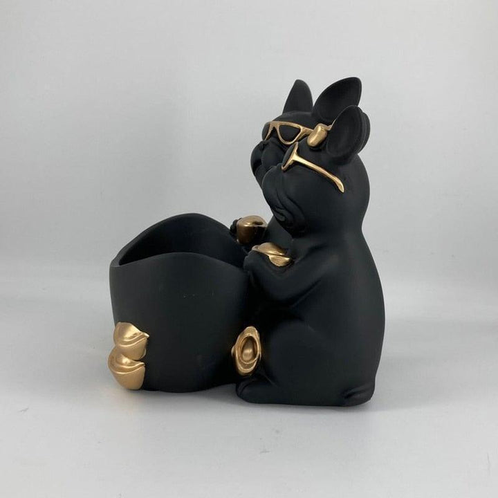 Vide Poche Design Bouledogue | Butch - Designix Vide poche Noir