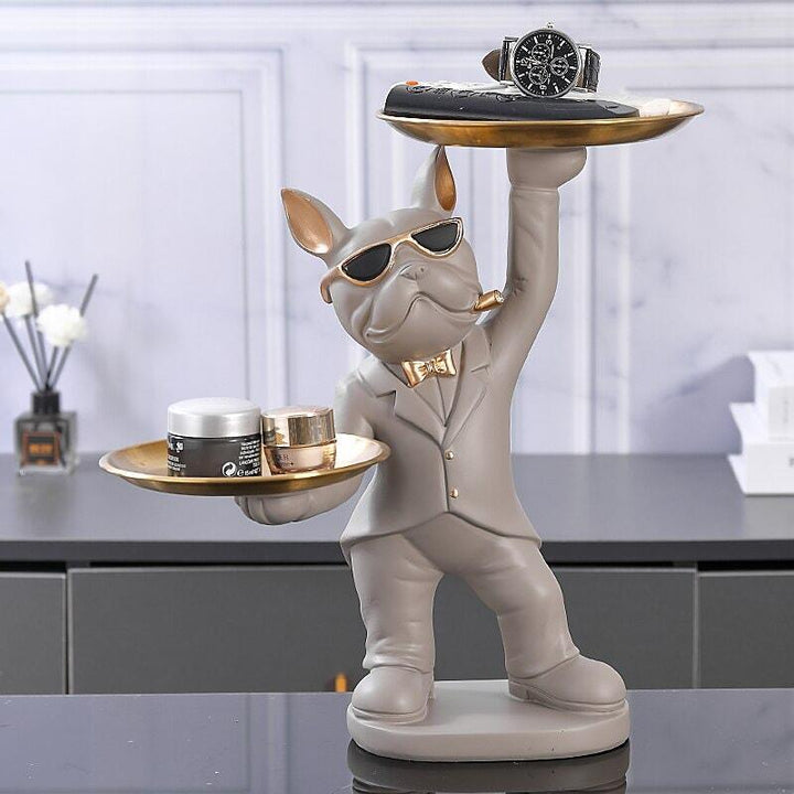 Vide Poche Design Bouledogue | Cali - Designix Vide poche Gris