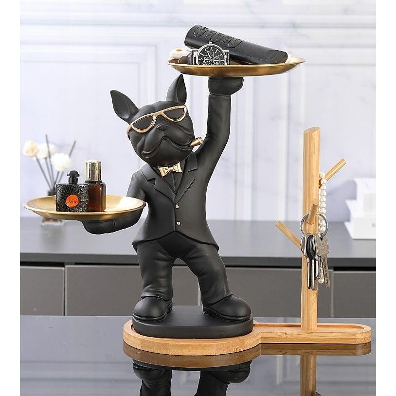 Vide Poche Design Bouledogue | Cali - Designix Vide poche Noir
