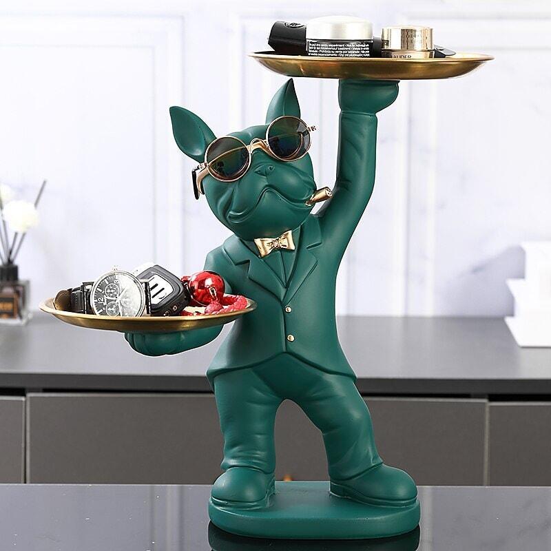 Vide Poche Design Bouledogue | Cali - Designix Vide poche Noir