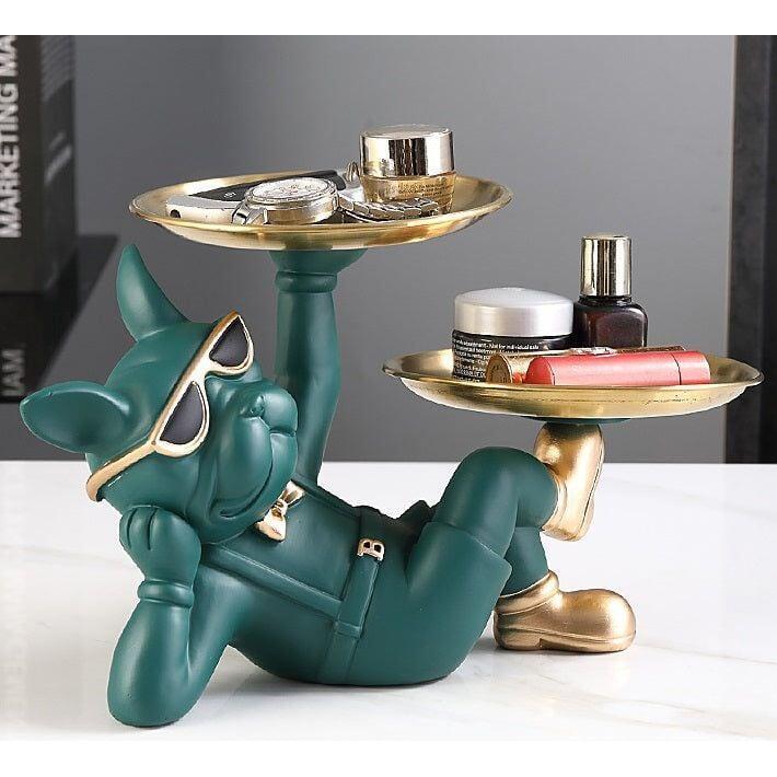 Vide poche Design Bouledogue | Cinnamon - Designix Vide poche Vert