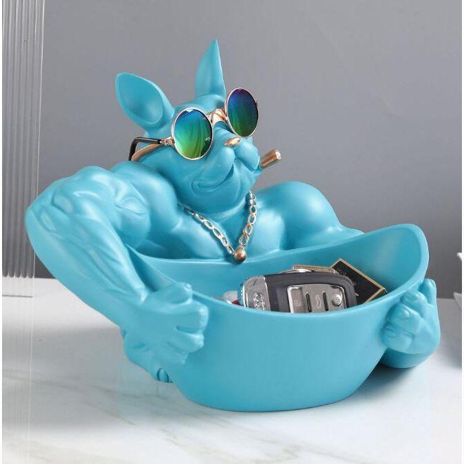 Vide Poche Design Bouledogue | Diesel - Designix Vide poche Bleu