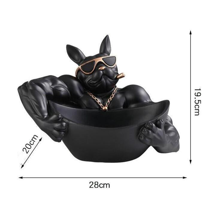 Vide Poche Design Bouledogue | Diesel - Designix Vide poche Noir