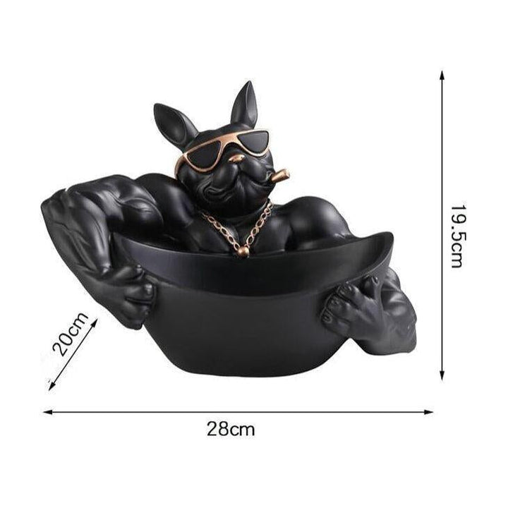 Vide Poche Design Bouledogue | Diesel - Designix Vide poche Noir