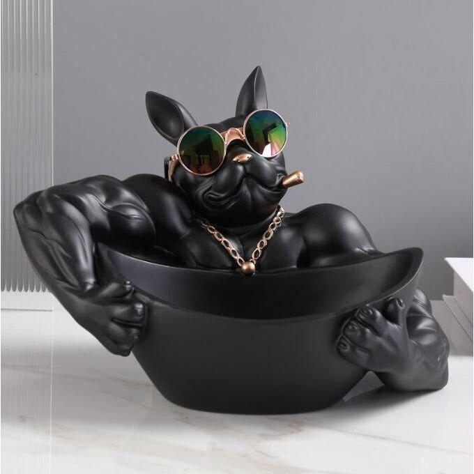 Vide Poche Design Bouledogue | Diesel - Designix Vide poche Noir