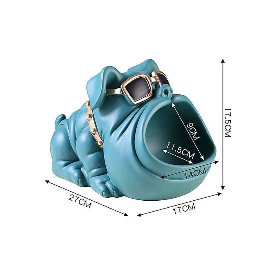 Vide Poche Design Bouledogue | Drift - Designix Vide poche Bleu