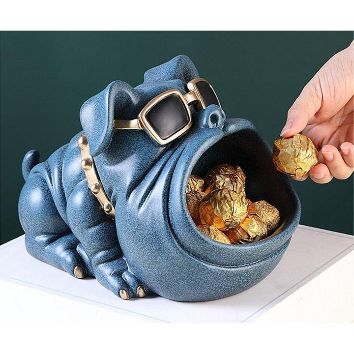 Vide Poche Design Bouledogue | Drift - Designix Vide poche Bleu