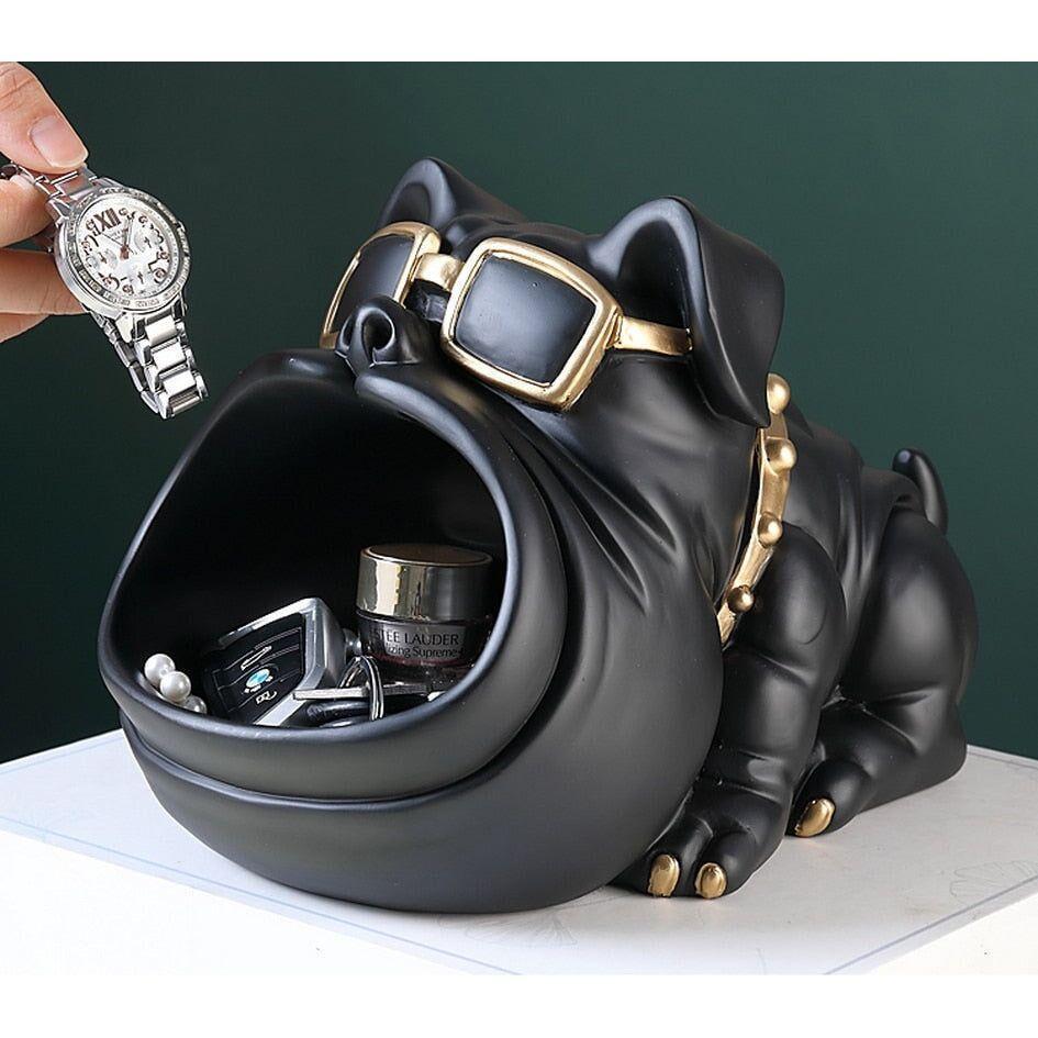 Vide Poche Design Bouledogue | Drift - Designix Vide poche Noir