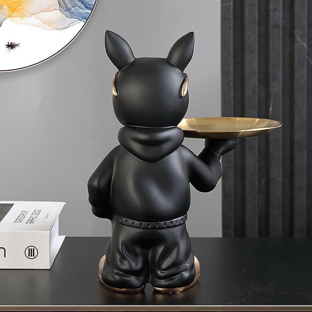 Vide Poche Design Bouledogue | Gills - Designix Vide poche Noir