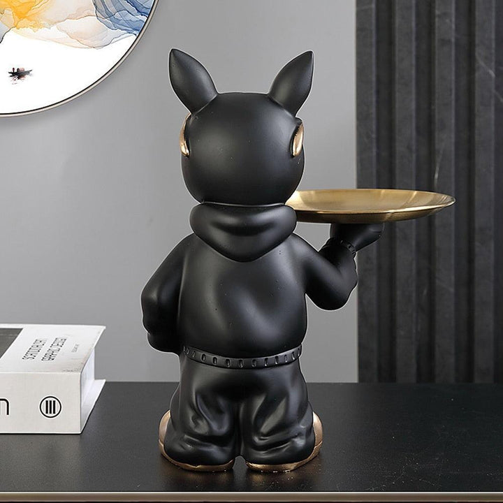 Vide Poche Design Bouledogue | Gills - Designix Vide poche Noir