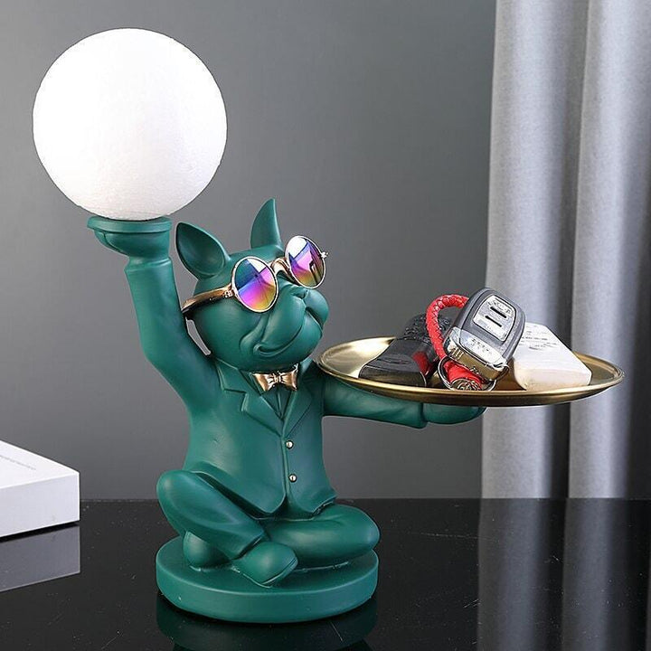Vide Poche Design Bouledogue LED | Splash - Designix Vide poche Gris LED