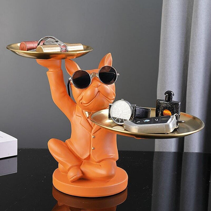 Vide Poche Design Bouledogue LED | Splash - Designix Vide poche Noir
