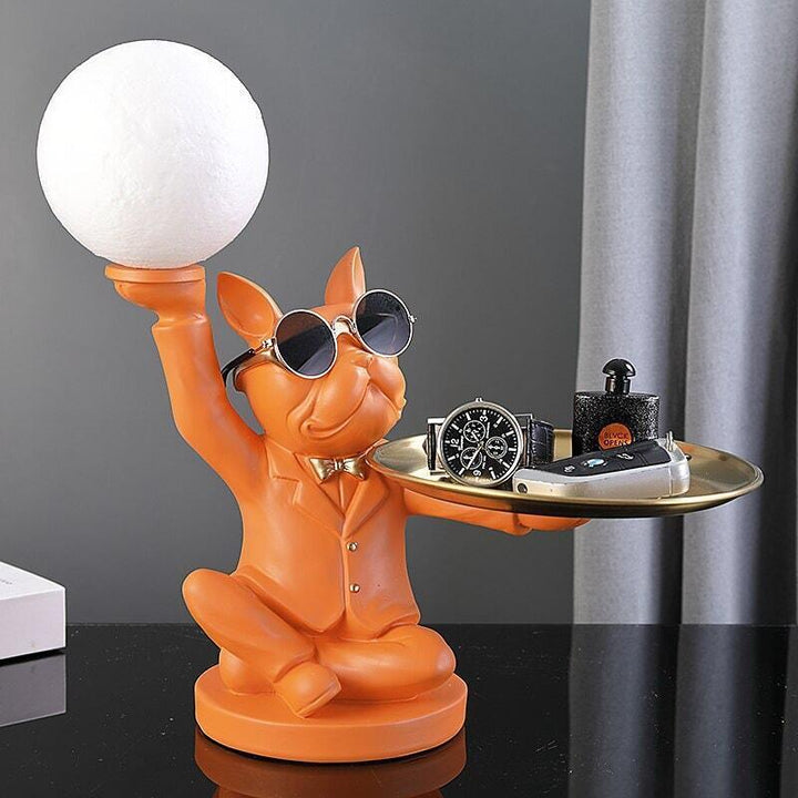 Vide Poche Design Bouledogue LED | Splash - Designix Vide poche Noir LED