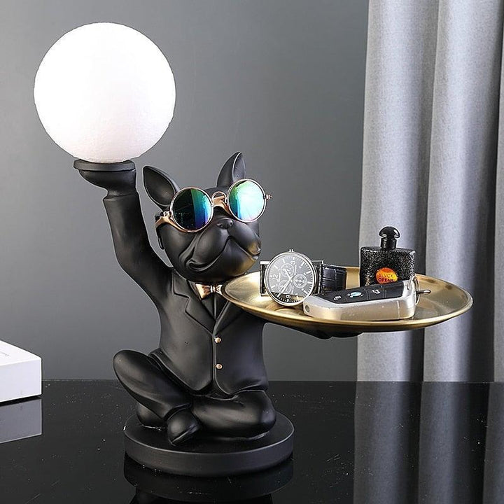 Vide Poche Design Bouledogue LED | Splash - Designix Vide poche Noir LED