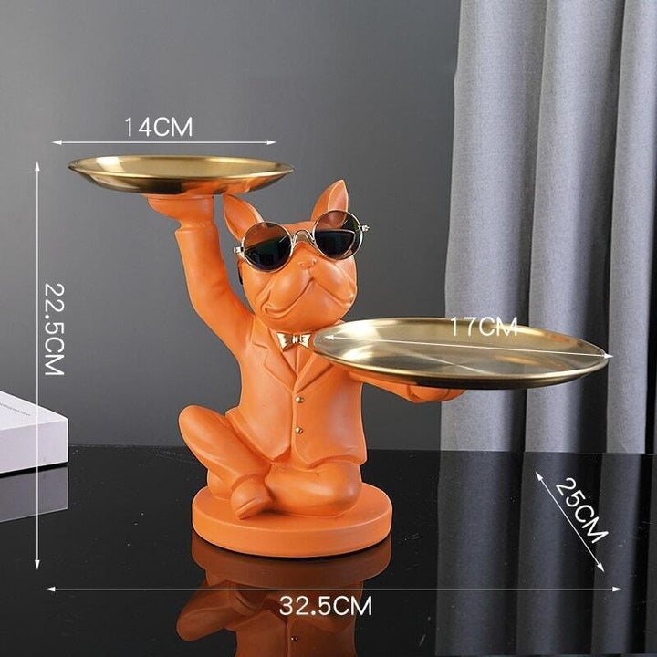 Vide Poche Design Bouledogue LED | Splash - Designix Vide poche Orange