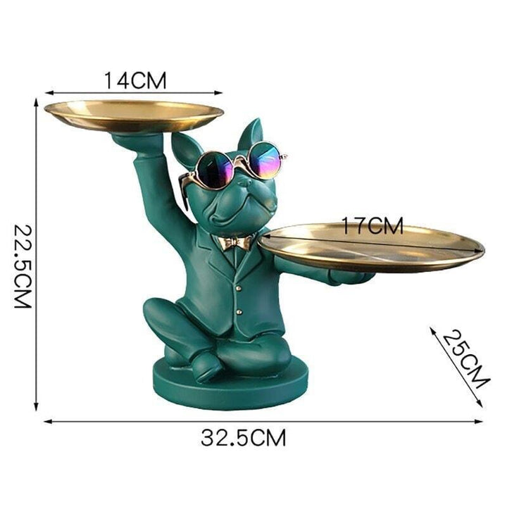 Vide Poche Design Bouledogue LED | Splash - Designix Vide poche Vert