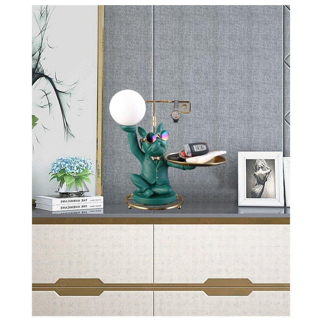 Vide Poche Design Bouledogue | Lulu - Designix Vide poche Vert