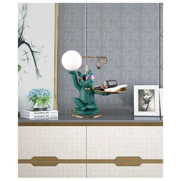 Vide Poche Design Bouledogue | Lulu - Designix Vide poche Vert