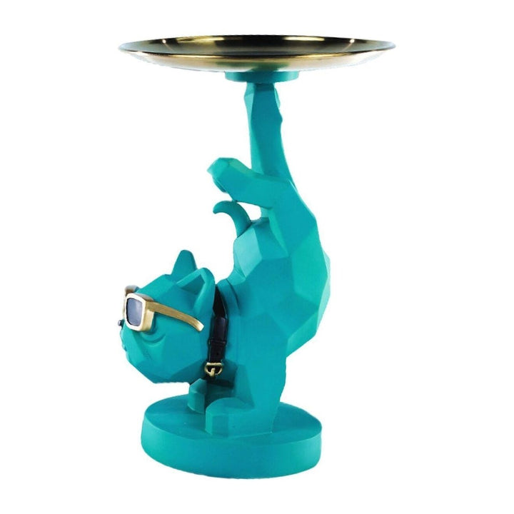 Vide Poche Design Bouledogue | Malicieux - Designix Vide poche Bleu