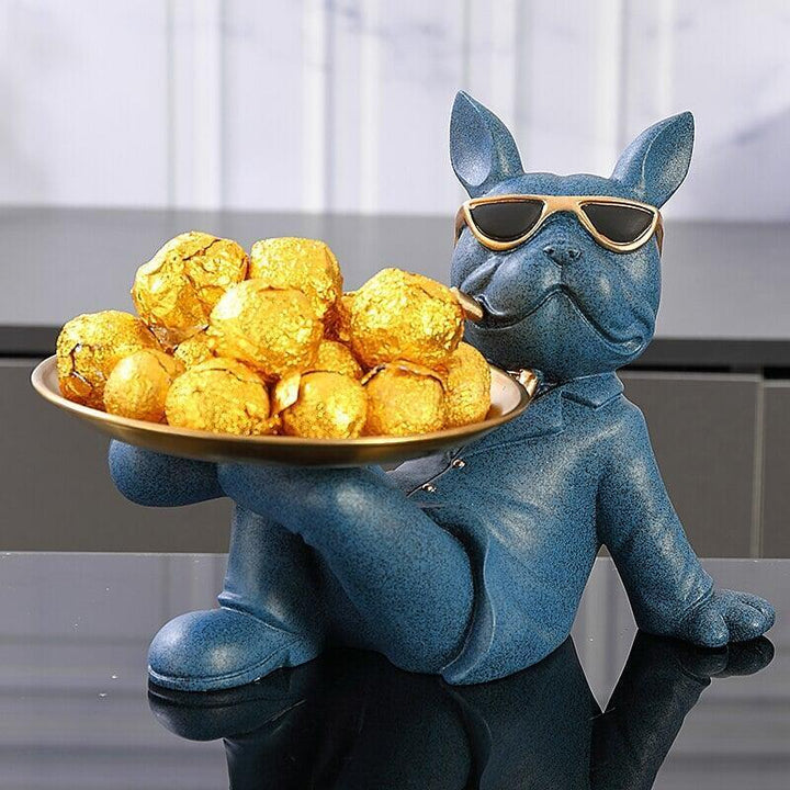Vide Poche Design Bouledogue | Mocha - Designix Vide poche Orange