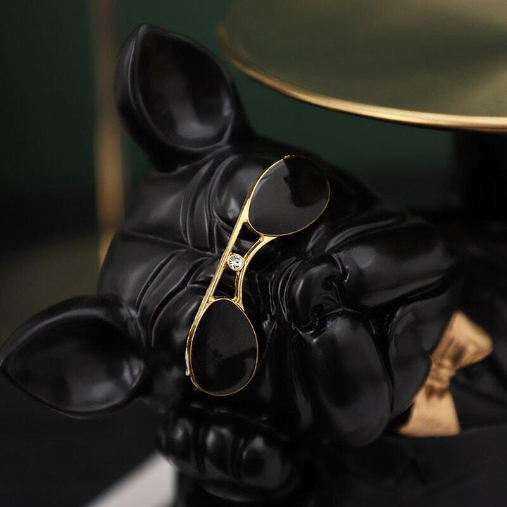 Vide Poche Design Bouledogue | Paddy - Designix Vide poche Noir