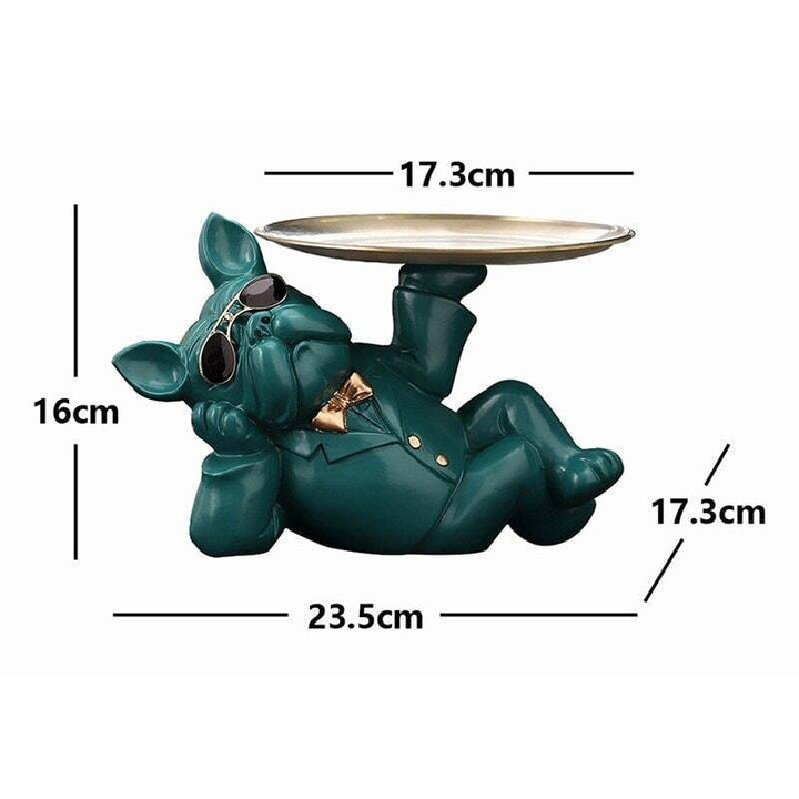 Vide Poche Design Bouledogue | Paddy - Designix Vide poche Noir