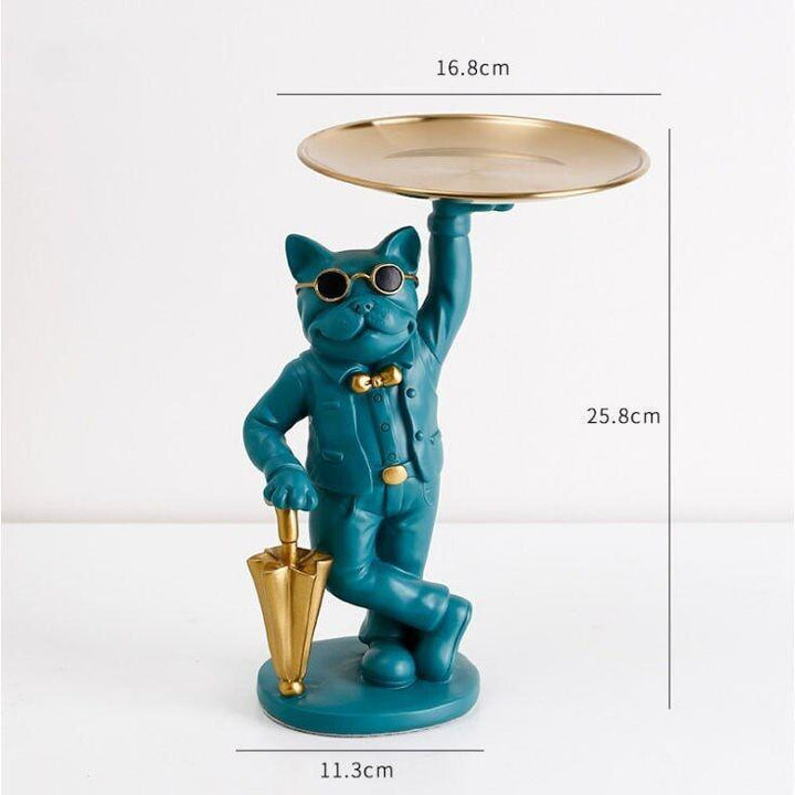 Vide Poche Design Bouledogue | Rainbow - Designix Vide poche Vert