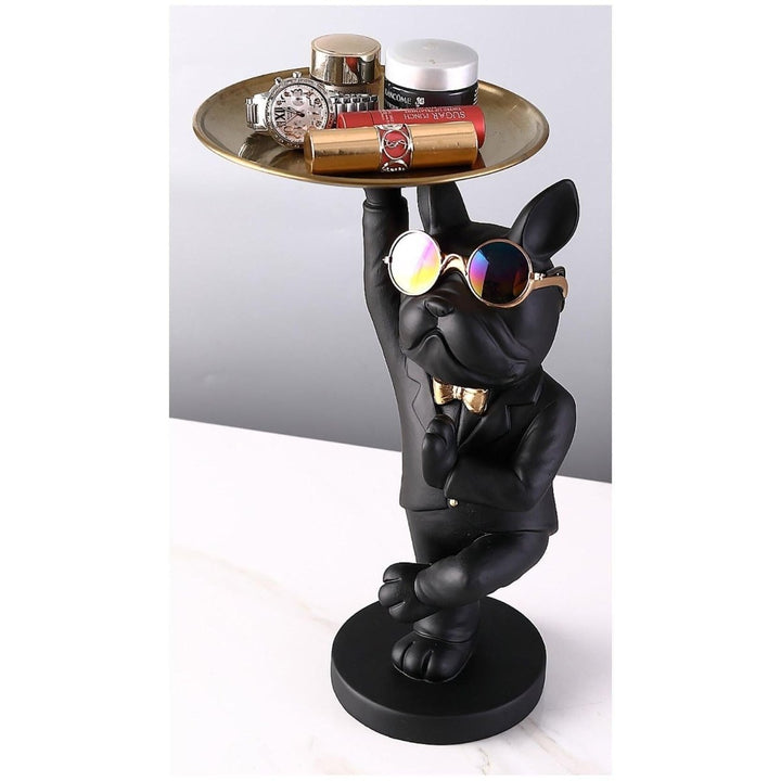 Vide Poche Design Bouledogue | Snuggles - Designix Vide poche Noir