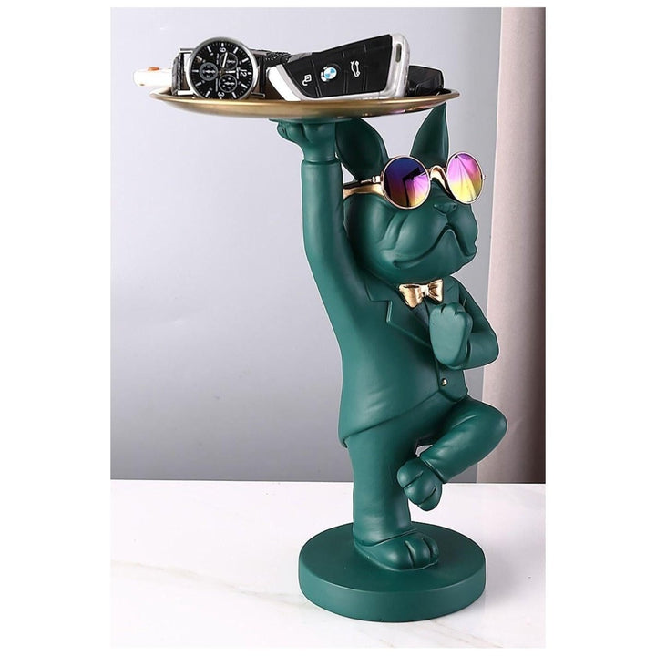 Vide Poche Design Bouledogue | Snuggles - Designix Vide poche Vert