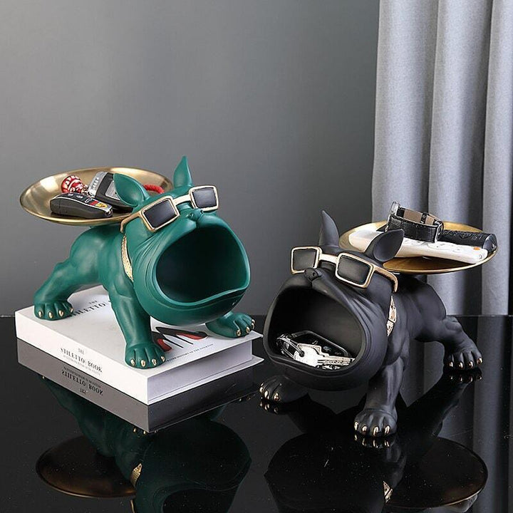 Vide Poche Design Bouledogue | Toto - Designix Vide poche Noir