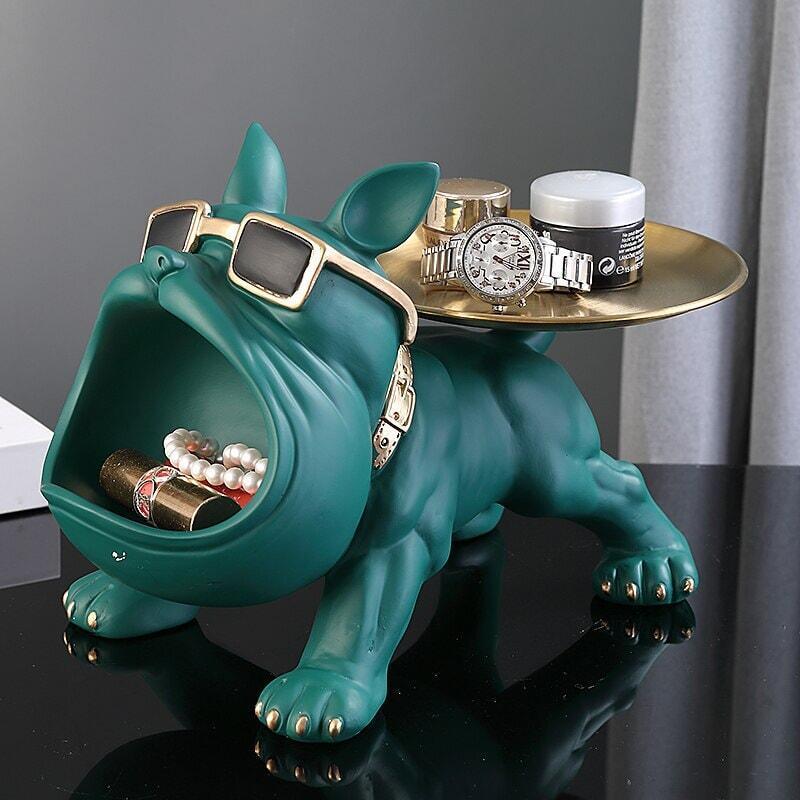 Vide Poche Design Bouledogue | Toto - Designix Vide poche Noir