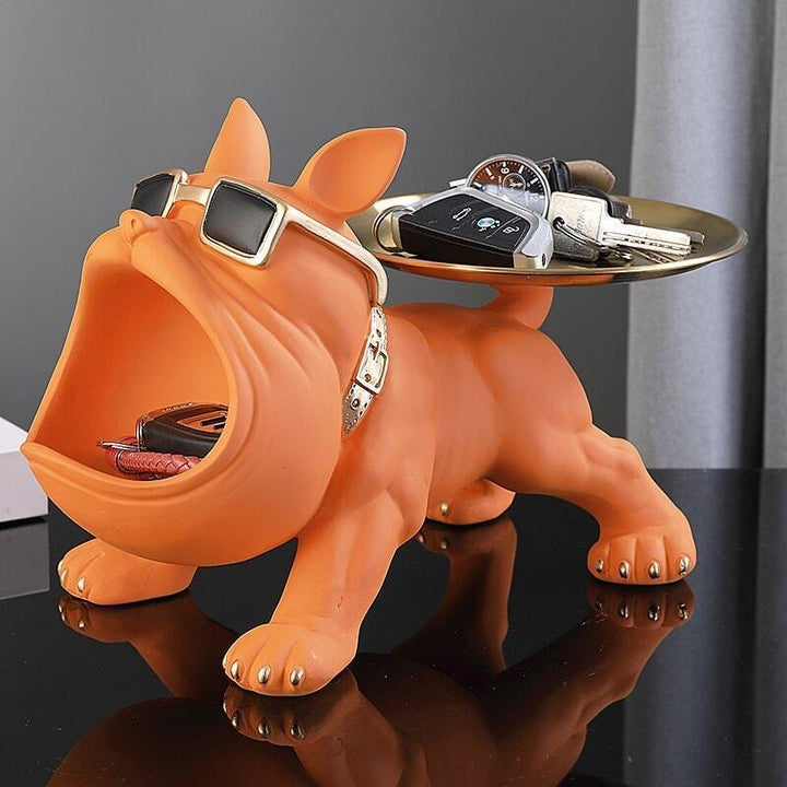 Vide Poche Design Bouledogue | Toto - Designix Vide poche Noir