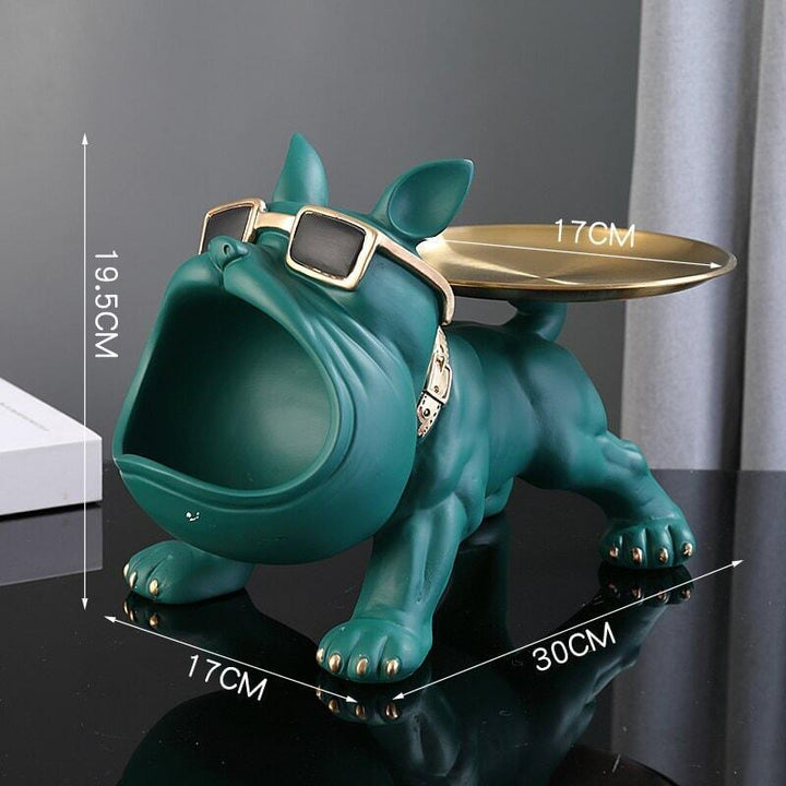 Vide Poche Design Bouledogue | Toto - Designix Vide poche Vert