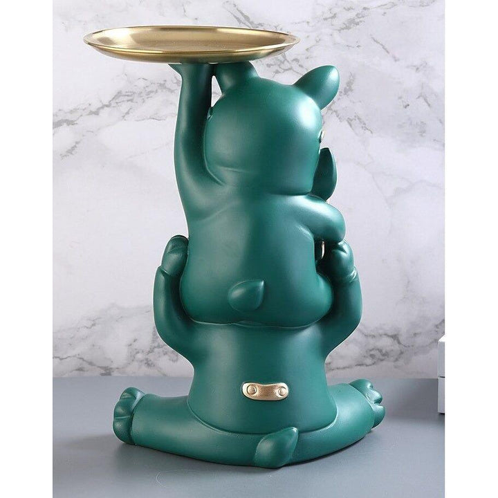 Vide Poche Design Bouledogue | Winston - Designix Vide poche Vert