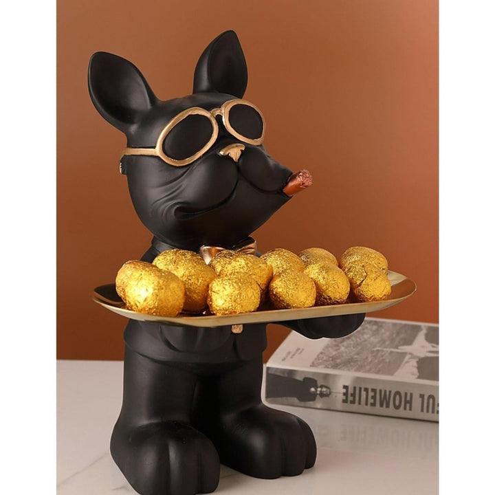 Vide Poche Design Bouledogue | Zeus - Designix Vide poche Rouge