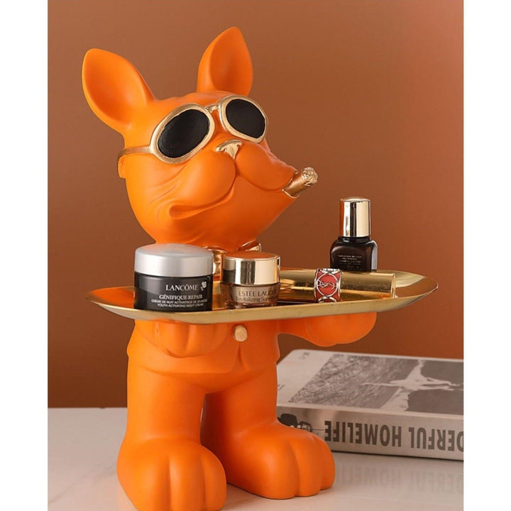 Vide Poche Design Bouledogue | Zeus - Designix Vide poche Vert
