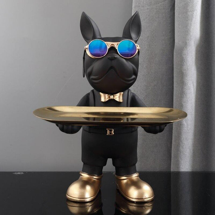 Vide Poche Design Bouledogue | Zorro - Designix Vide poche Noir