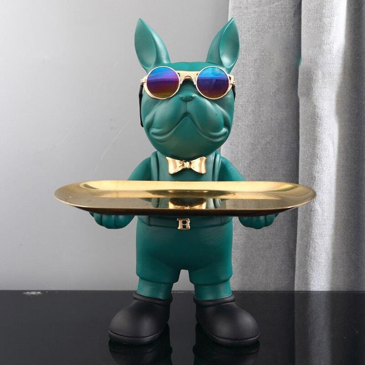 Vide Poche Design Bouledogue | Zorro - Designix Vide poche Vert