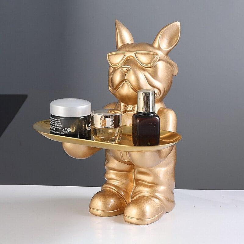 Vide Poche Design Bulldog | Boucle - Designix Vide poche Doré