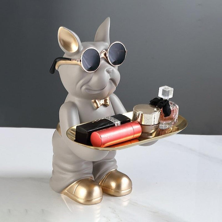 Vide Poche Design Bulldog | Boucle - Designix Vide poche Gris