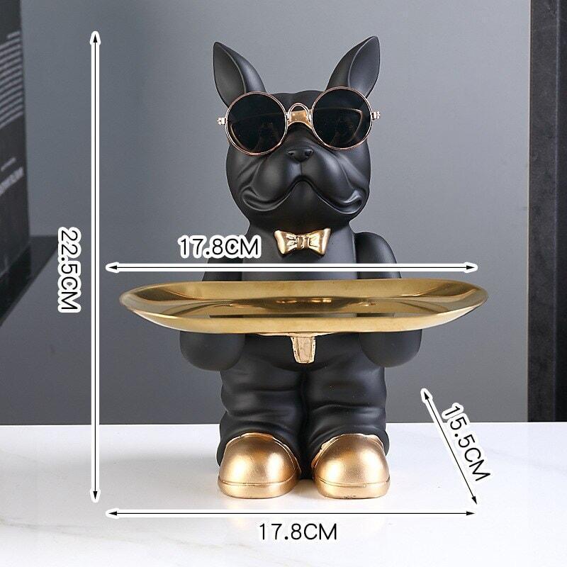 Vide Poche Design Bulldog | Boucle - Designix Vide poche Noir