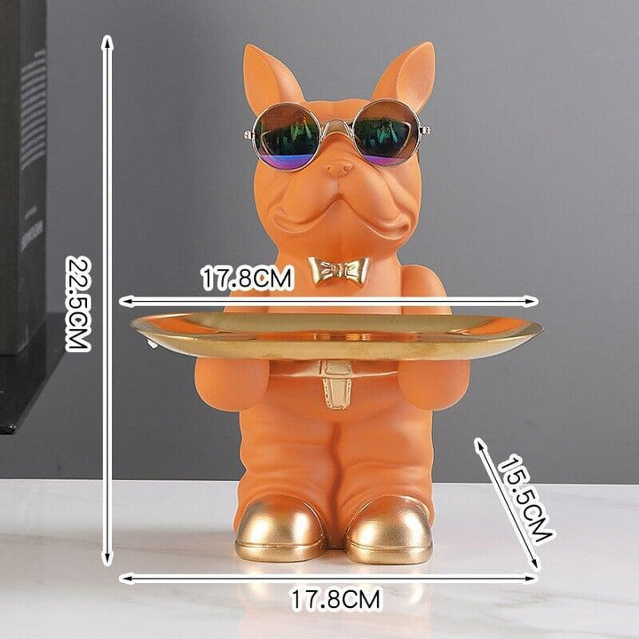 Vide Poche Design Bulldog | Boucle - Designix Vide poche Orange