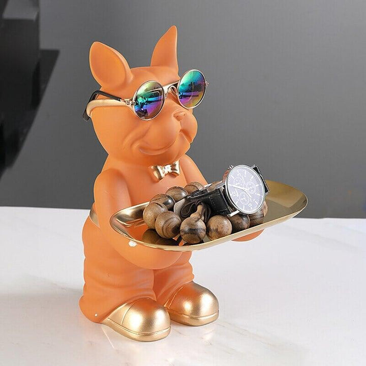 Vide Poche Design Bulldog | Boucle - Designix Vide poche Orange