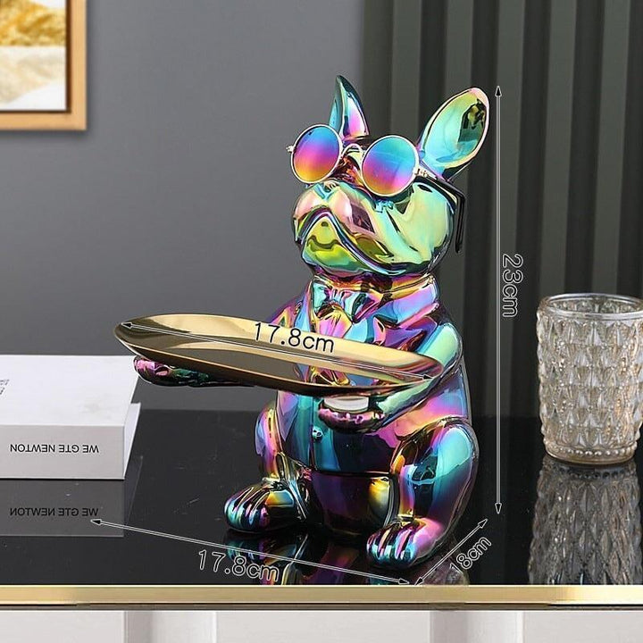 Vide Poche Design Bulldog | Oreo - Designix Vide poche Bleu